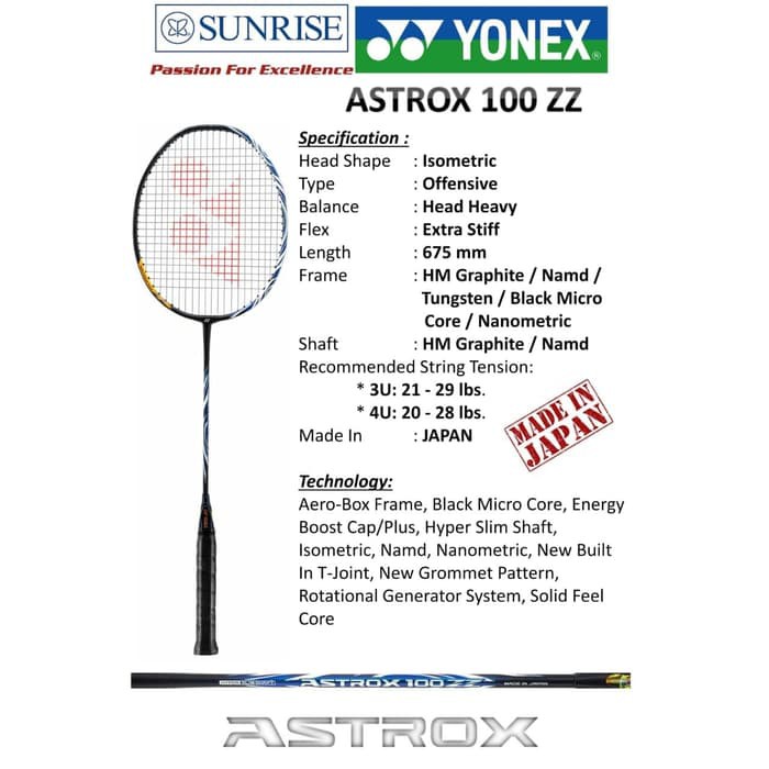yonex zz 100