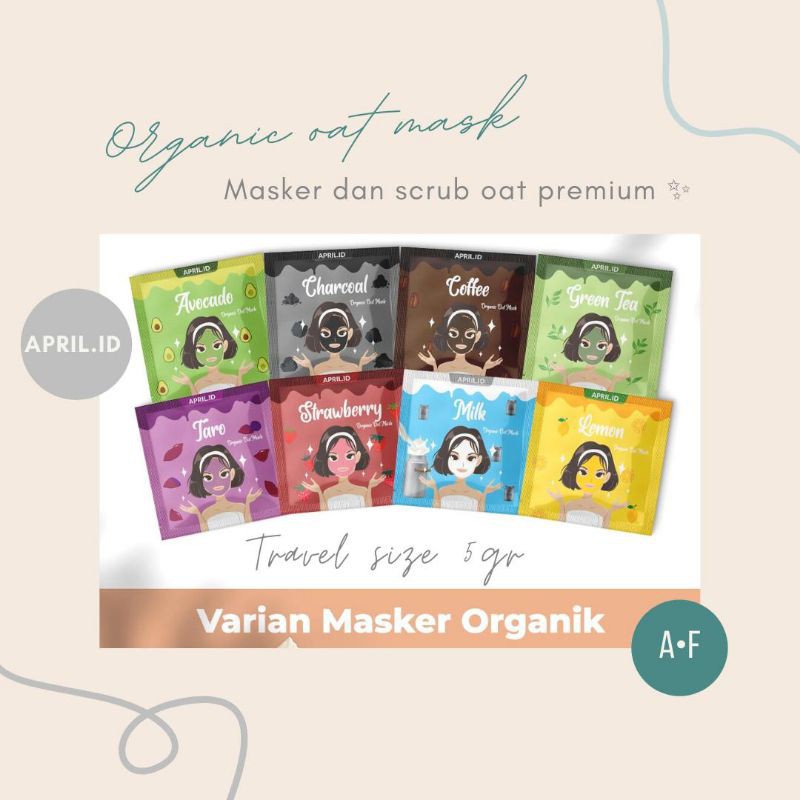 [BELI 20 FREE 1 Mask Ziplock] MASKER OATMEAL 5 GR | MASKER WAJAH ORGANIK | MASKER WAJAH MURAH | COD