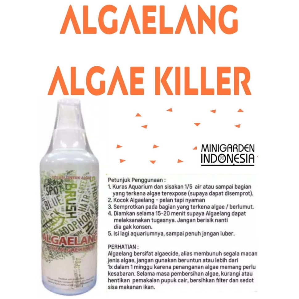 ALGAELANG 250 ML ALGAE KILLER PEMBASMI ALGA AQUASCAPE AQUARIUM