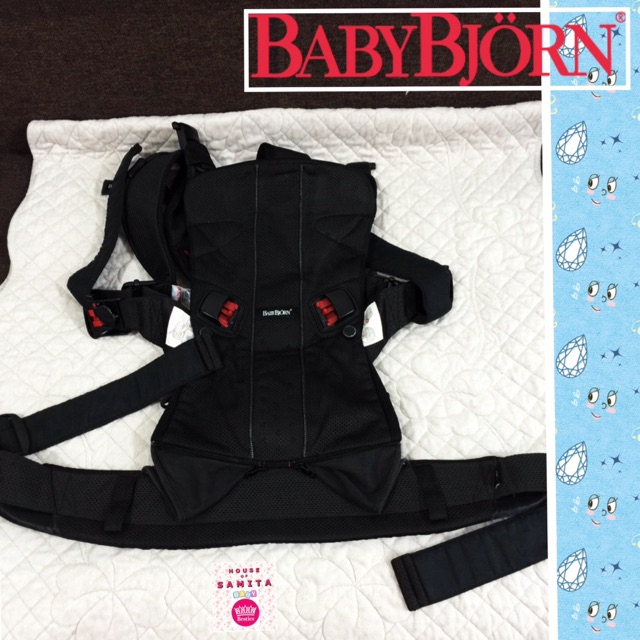 PRELOVED BABY BJORN ONE BLACK AIRYMESH BABY CARRIER