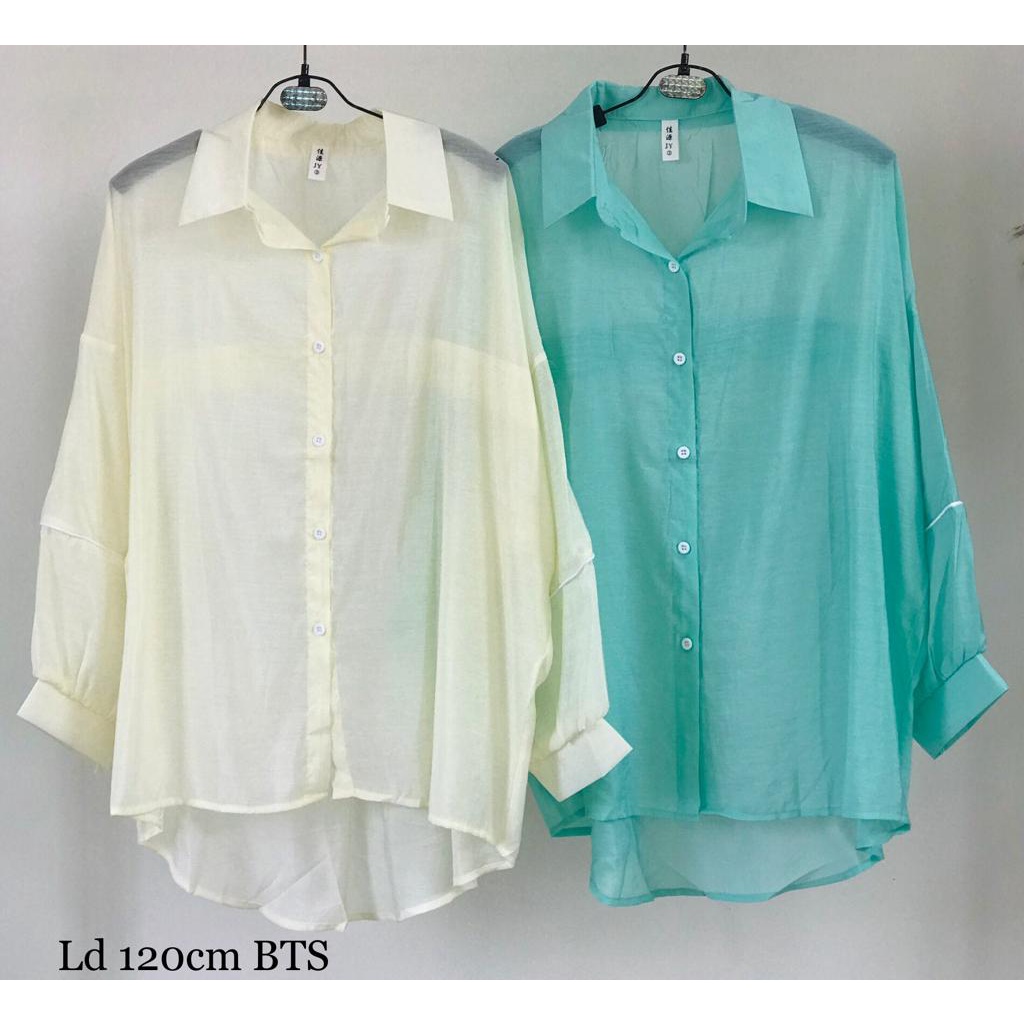 KEMEJA WANITA POLOSAN IMPORT BTS