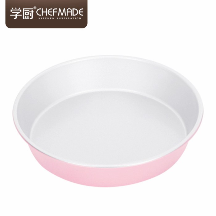 chefmade Pink 9inch deep round pizza pan wk9798 / loyang kue bulat