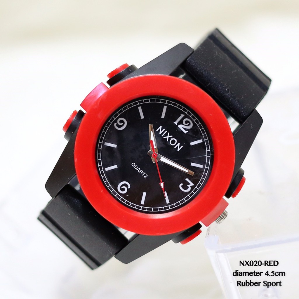 Jam tangan fashion pria analog nixon tali karet rubber sporty grosir