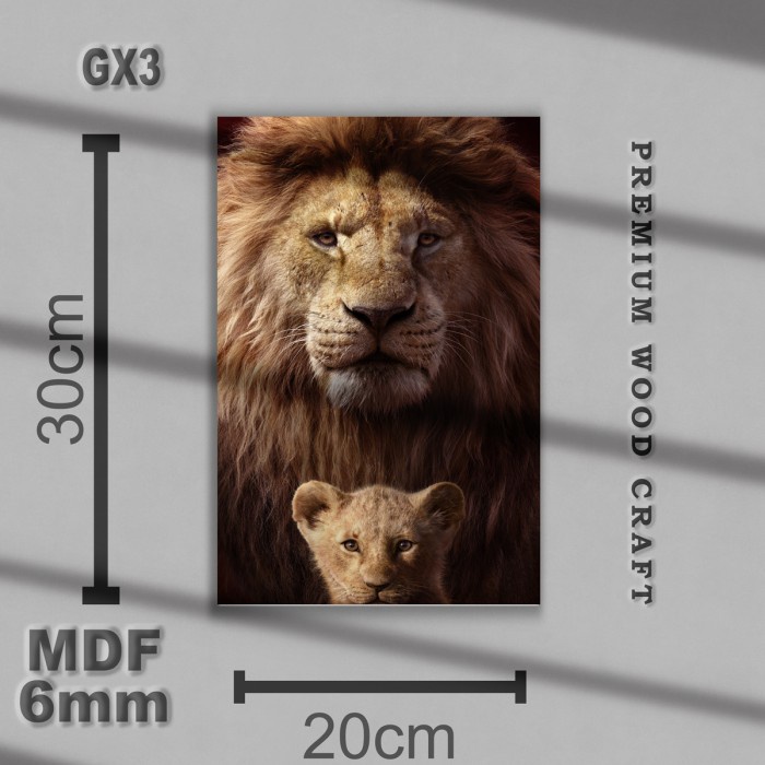 Poster Lion Wall Decor - Hiasan Dinding Hewan - Dekorasi Dinding Rumah