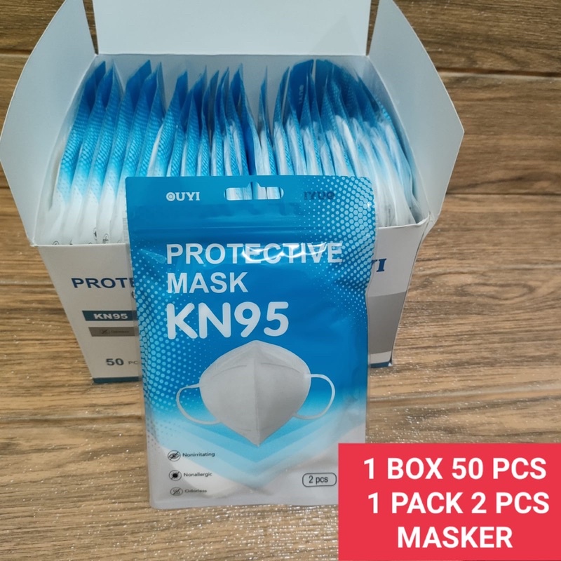 Masker KN95 5ply Steril Harga 1 pack isi 2pcs UYI KN 95