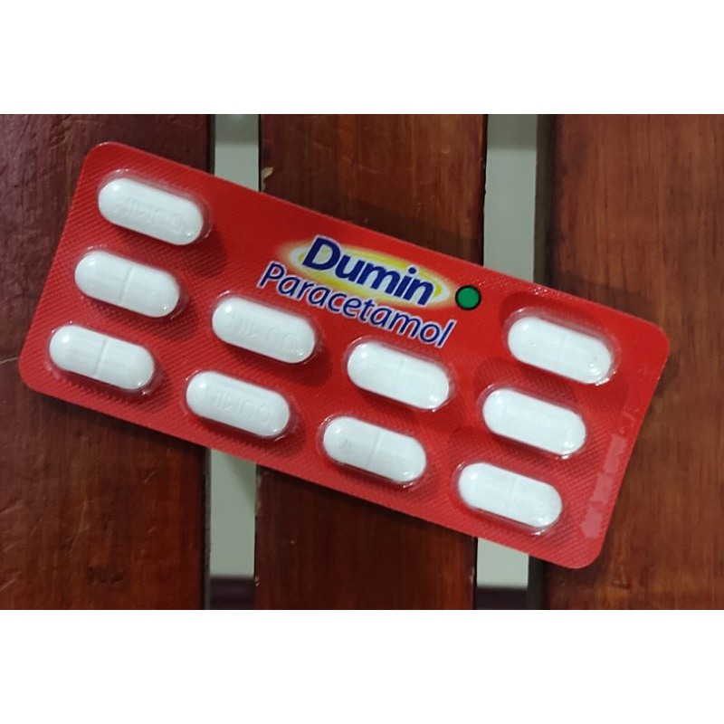 Dumin 10 Kaplet / Paracetamol 500 Mg / Pereda Nyeri / Sakit Kepala / Demam