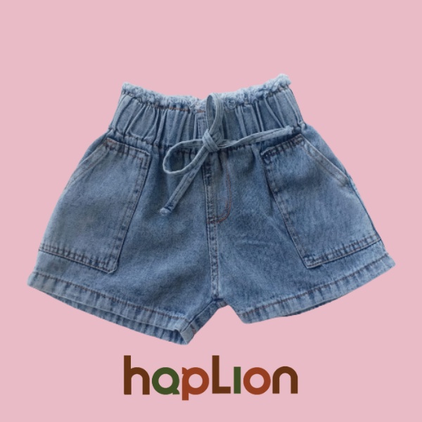 Hot pants Jeans Anak Perempuan Saku Celana Jeans Pendek 1-6 Tahun | Haplion Kidswear