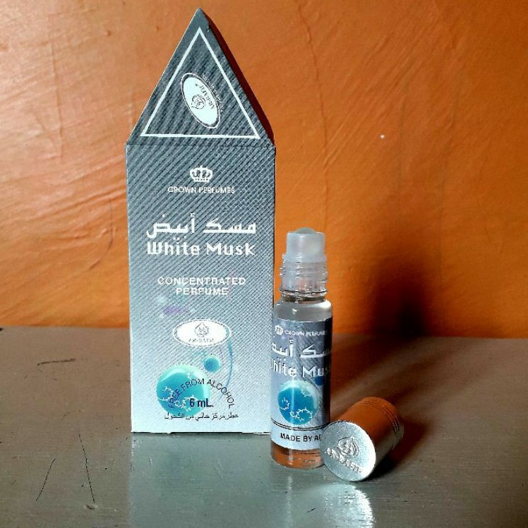 WHITE MUSK Parfum AR-RAFIF Kemasan 6ml Minyak Wangi Roll On Non Alkohol