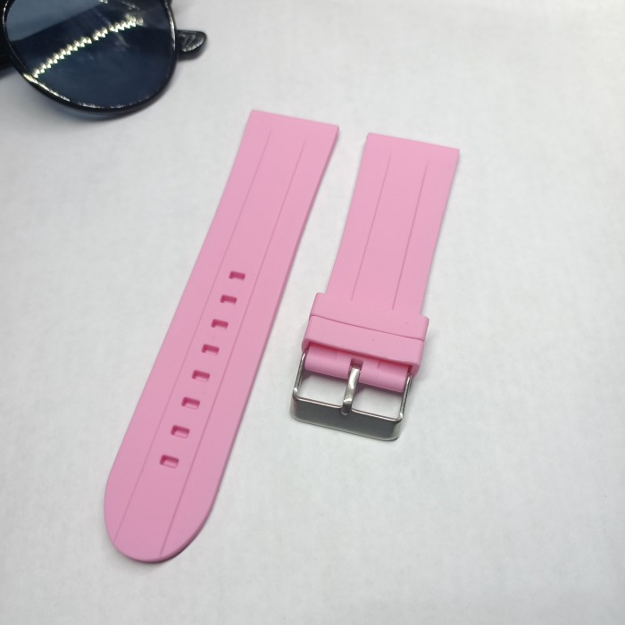 strap jam tangan silickon PINK -26mm strap jam tangan original