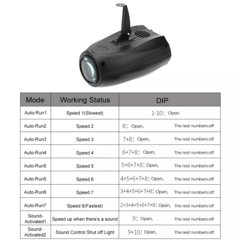 Lampu Sorot Laser Panggung Disco Portable Lightning Sound System 10W