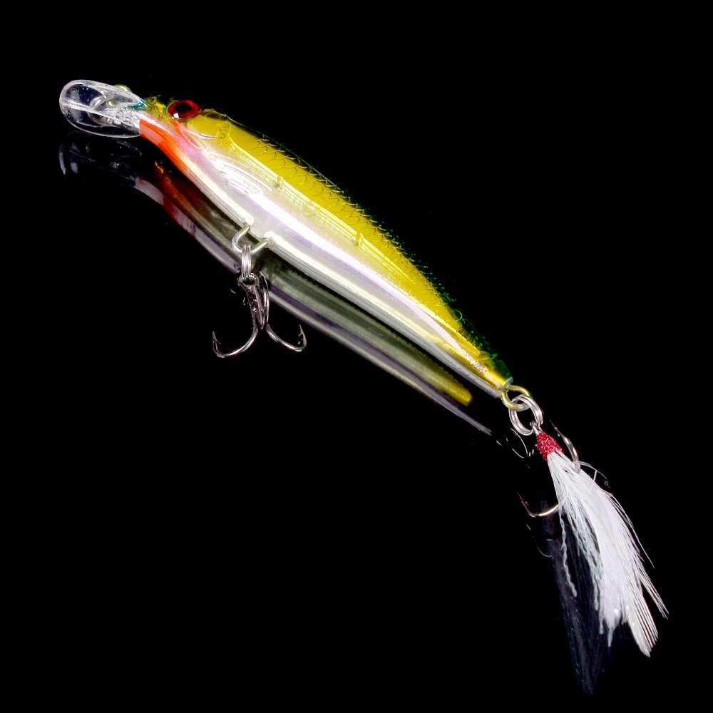 HENGJIA 150Pcs 9cm/8g Minnow Umpan Pancing Swimbait Fishing Lure Ikan Bait Wobbler Bass Tackle