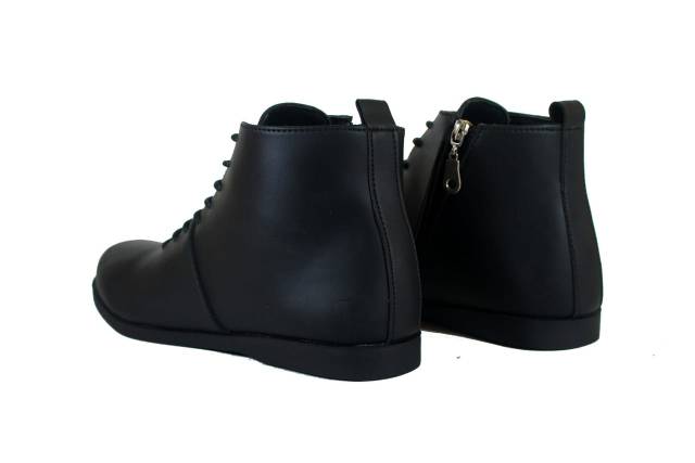 NORTHMAN BLACK- Sepatu Boots Formal Pria Semi Kulit Original Exclusif Sepatu Kantor