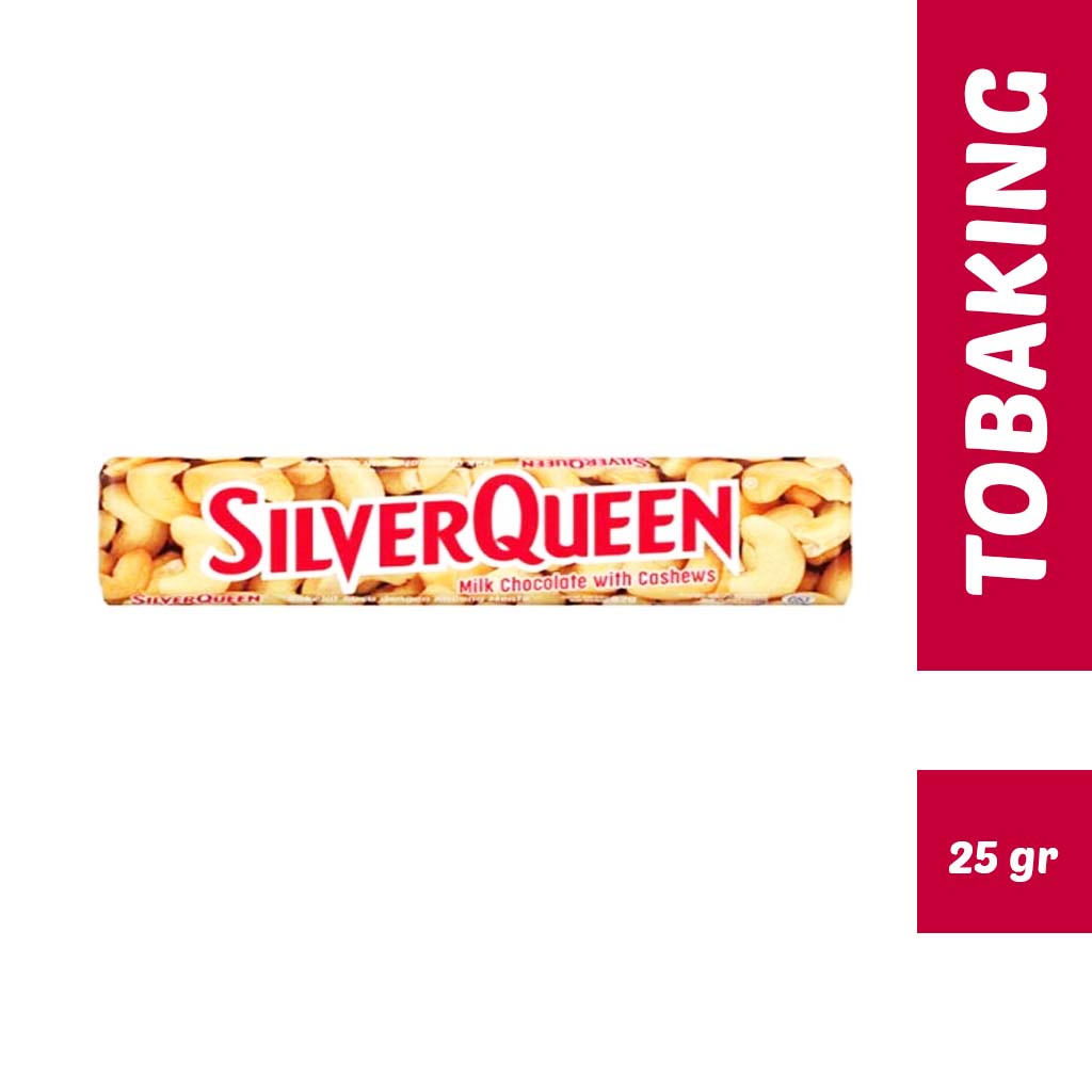 

Silverqueen Milk Chocolate Cashew 22 gr Silver queen coklat
