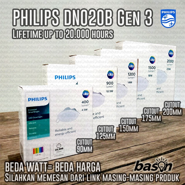 PHILIPS DN020B 4.5W LED4 3.5 inch / 90mm - LED Downlight