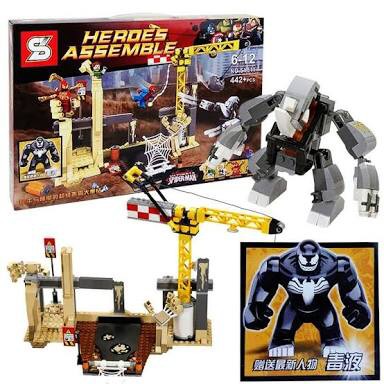 Lego Super Bully Spiderman,Rhino,Sandman Super Villain Team UP Sy 511