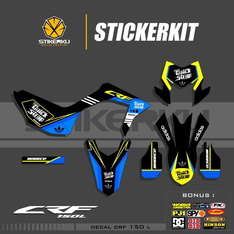 decal motor Honda CRF / Sticker motor CRF 150f fullbody