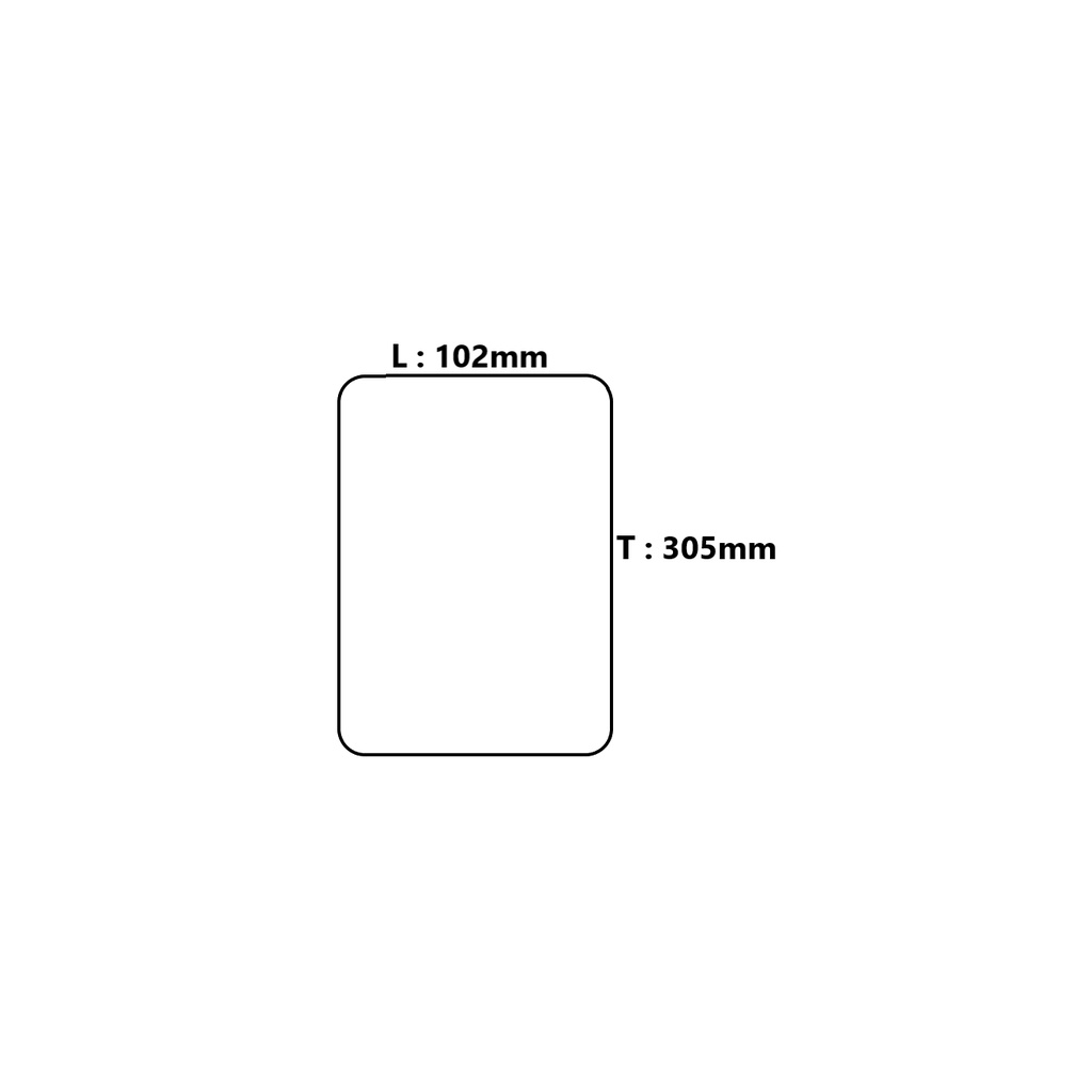 

Label Yupo 102x305mm 1Line 500pcs Gap 2mm Core 1 Inchi (Tanpa Gap Samping Kanan Kiri) / (1 PACK isi 6 Roll)