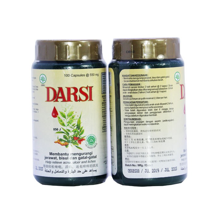 DARSI KAPSUL, Membersihkan Darah, Anti Alergi