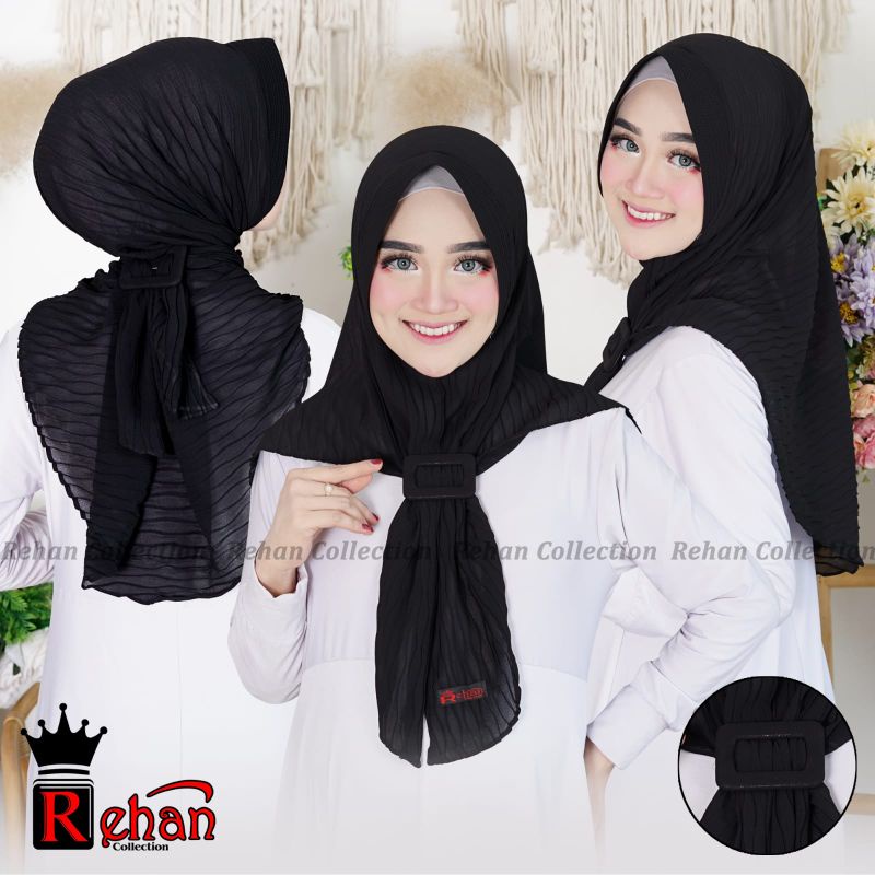 JILBAB GESPER GELOMBANG / BERGO PLISKET / JILBAB PLISKET / JILBAB GESPER / PLISKET GESPER / HIJAB INSTAN