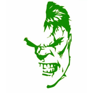 stiker kaca mobil hulk abstrak cutting stiker the hulk HIJAU DAN MERAH