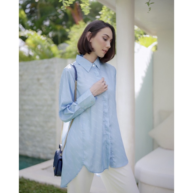 All over printed logo shirt Benang Jarum