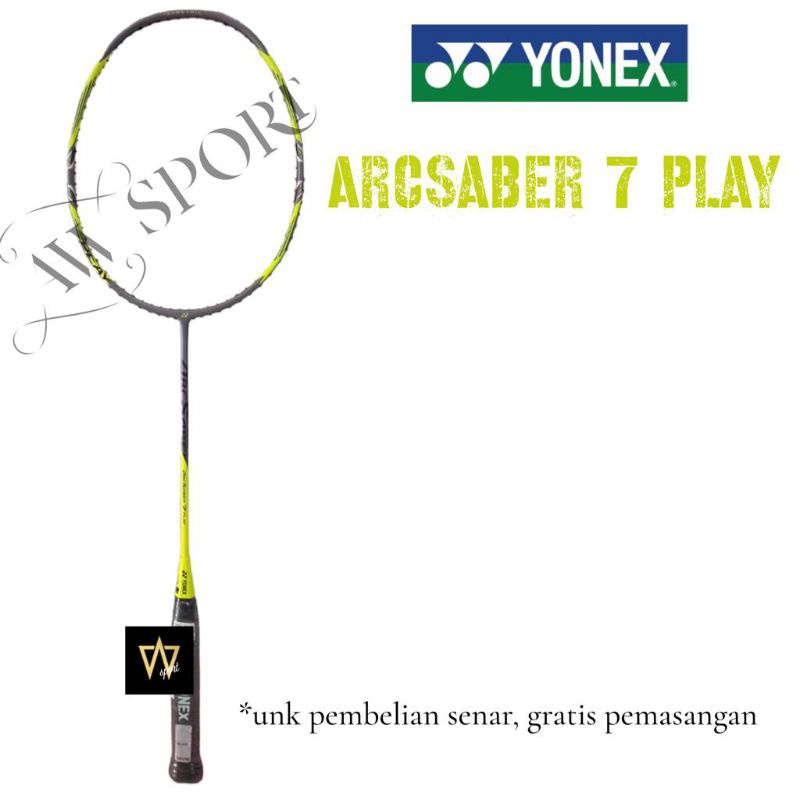 Raket Badminton Yonex ARCSABER 7 PLAY 4U G5 Original / Raket Bulutangkis
