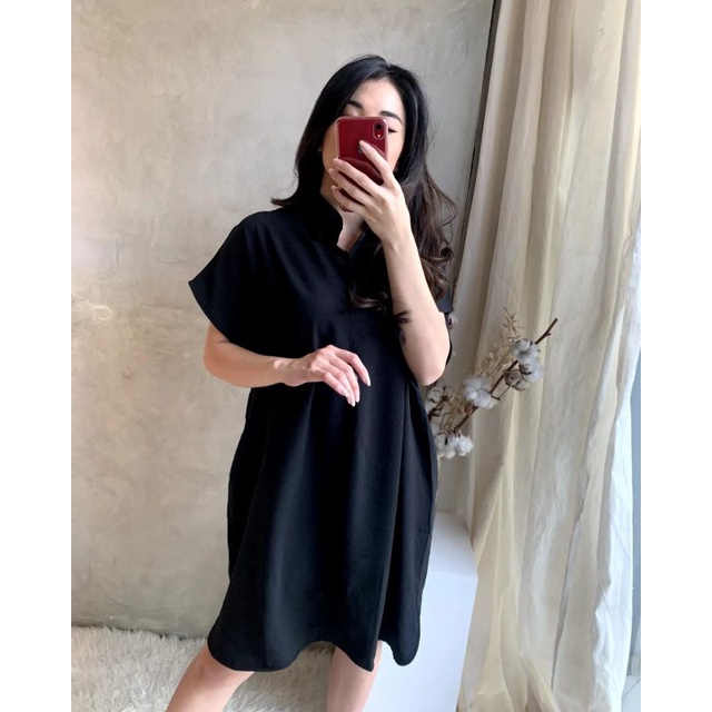 SHERA V DRESS - DRESS WANITA OVERSIZE POLOS