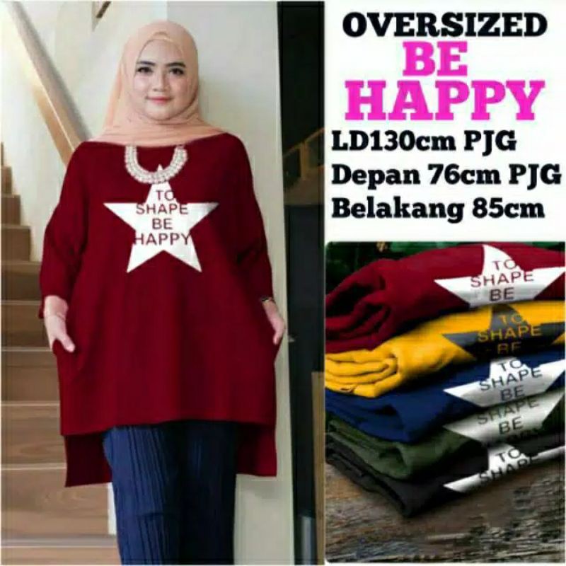 Tunik jumbo kaos Ld 130