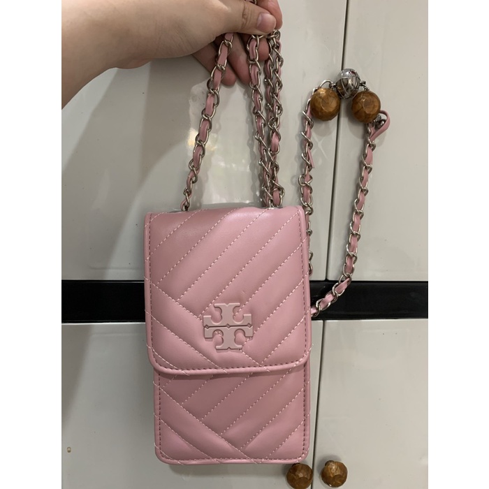 Sling Bag Wanita Hp Tory Burch Fashion Wanita Pink Trendy Promo Cewek Pesta Tas Elegan H7C3 Branded 