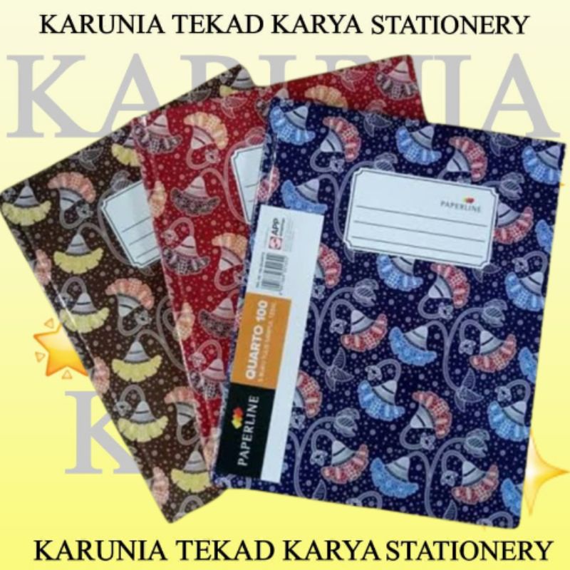 

BUKU HARDCOVER PAPERLINE KWARTO 100 LEMBAR