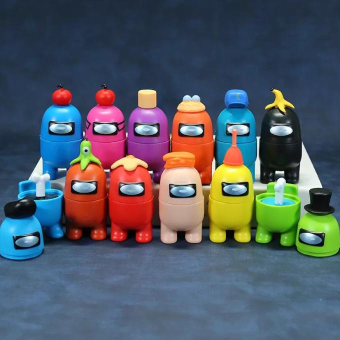 Action Figure Among Us Set 12 Impostor Mainan Game Youtube Terbaru