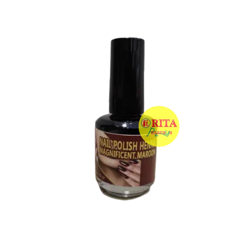 AL LATIF NAIL POLISH HENNA MAGNIFICENT MAROON