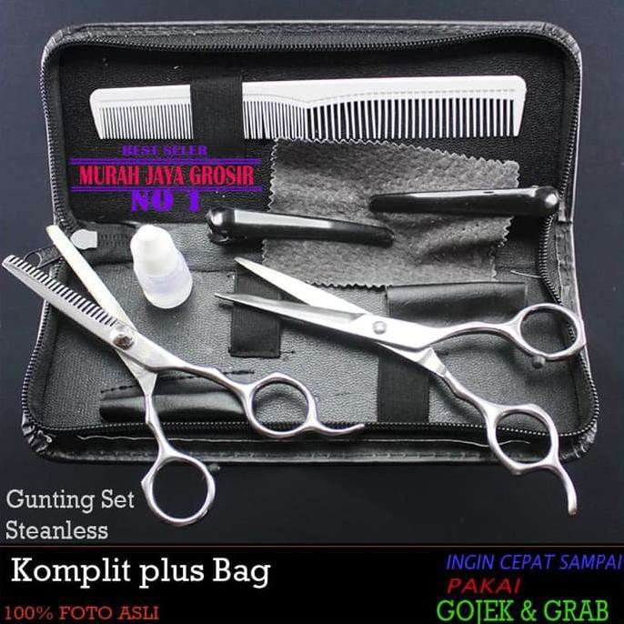 

Paket Gunting Stell Set Plus Dompet Bag Komplit Gunting Gunting sasak |ORIGINAL KUALITAS |HOTLIST |
