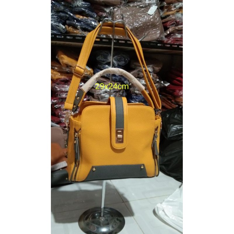 tas selempang cantik tas selempang papirut two tone tas selempang wanita