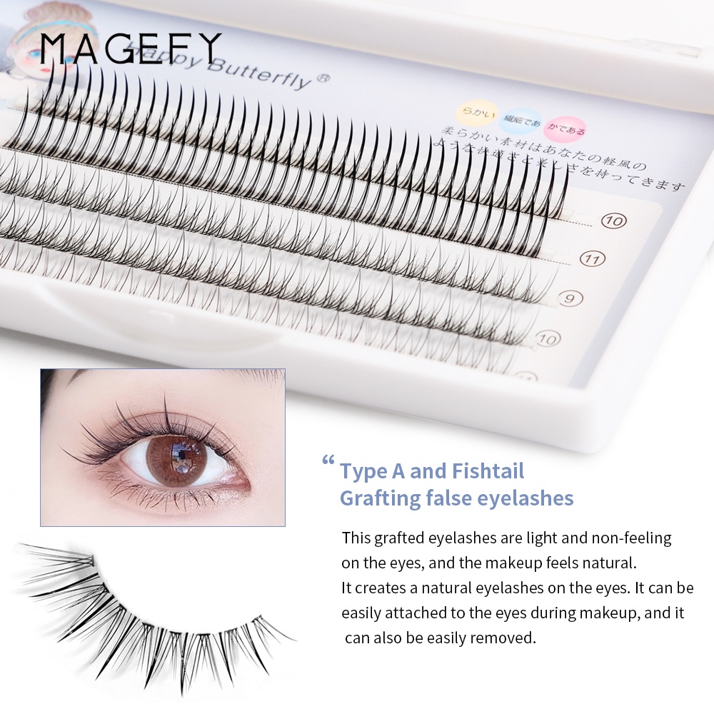 MAGEFY Bulu Mata Palsu Eyelash Extension Bulu Eyelash Tanam Eyelash Extension Mix 7160