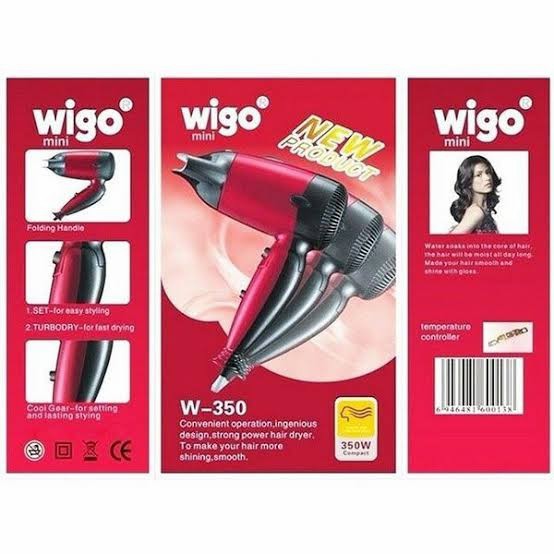 Hair Dryer Wigo Mini W-350 Pengering Rambut Hairdrayer Hairdryer