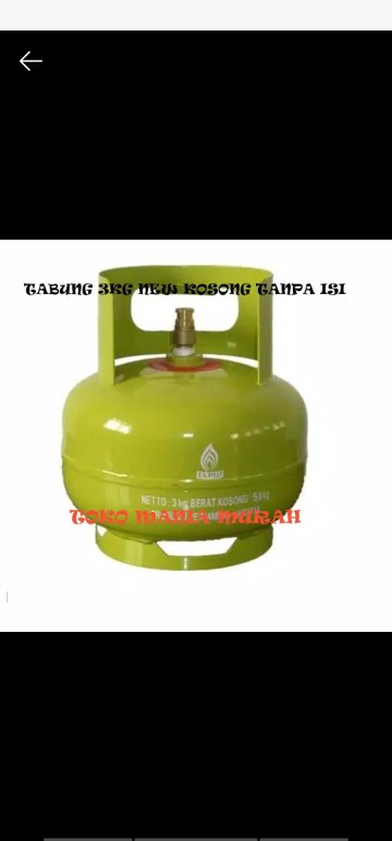 Tabung Gas Lpg 3 Kg Kosongan Tanpa Isi / Tabung New 3kg