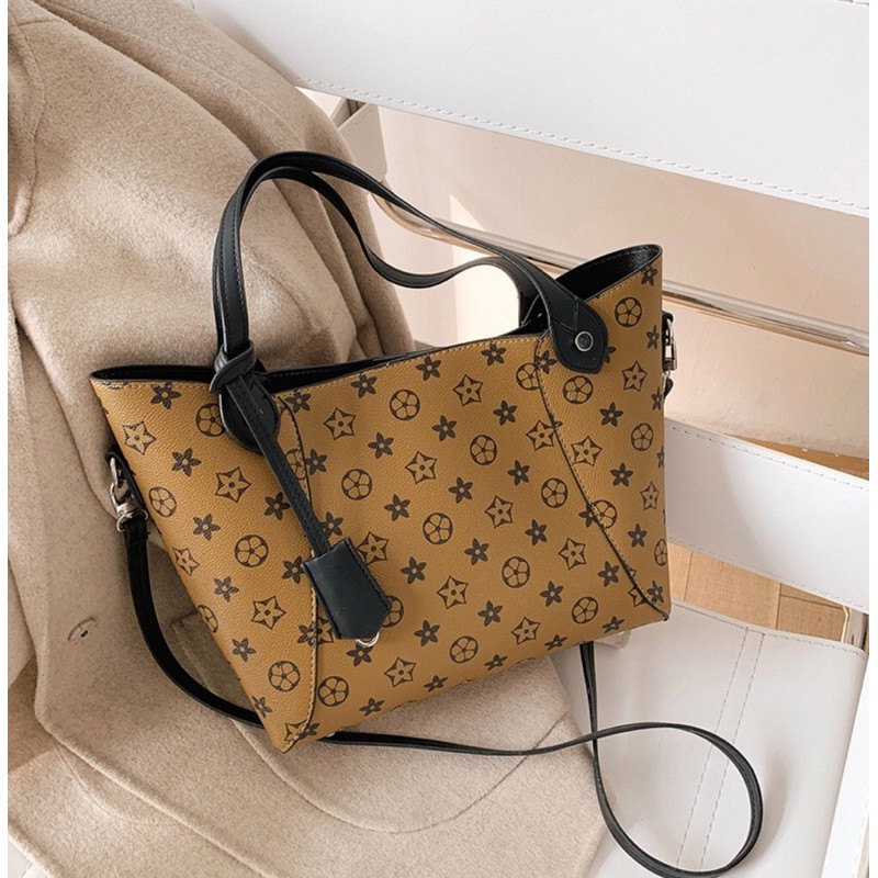 SG7479 syafniegalery tote bag impor motif star import include tali panjang shopping bag 1856 3200