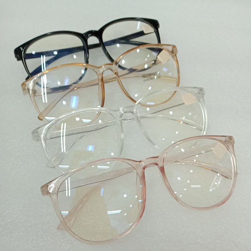 Frame Kacamata Plastik Bulat