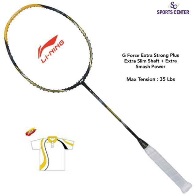 Clear Sale Raket Badminton Lining G-force Extra Strong Plus 8800