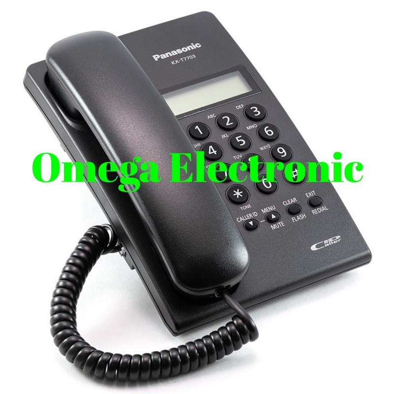 Panasonic KX-T7703 - Telepon Rumah Kantor Single Line Telpon KXT 7703