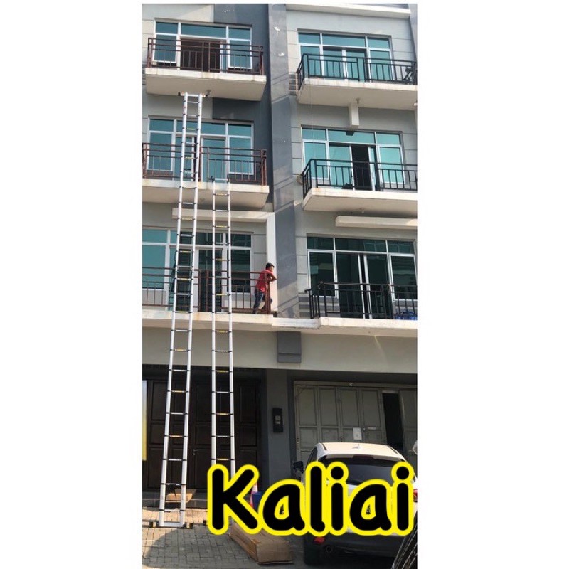 Tangga Lipat Aluminium Teleskopik 8M Single Telescopic Ladder 8 M