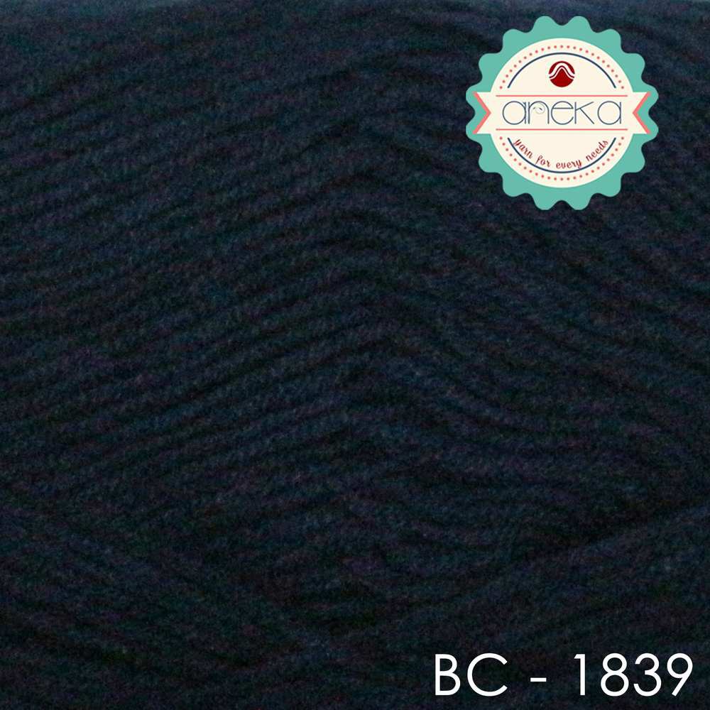 Benang Rajut Katun Bambu / Bamboo Cotton Yarn 2 - 1839 Biru Navy