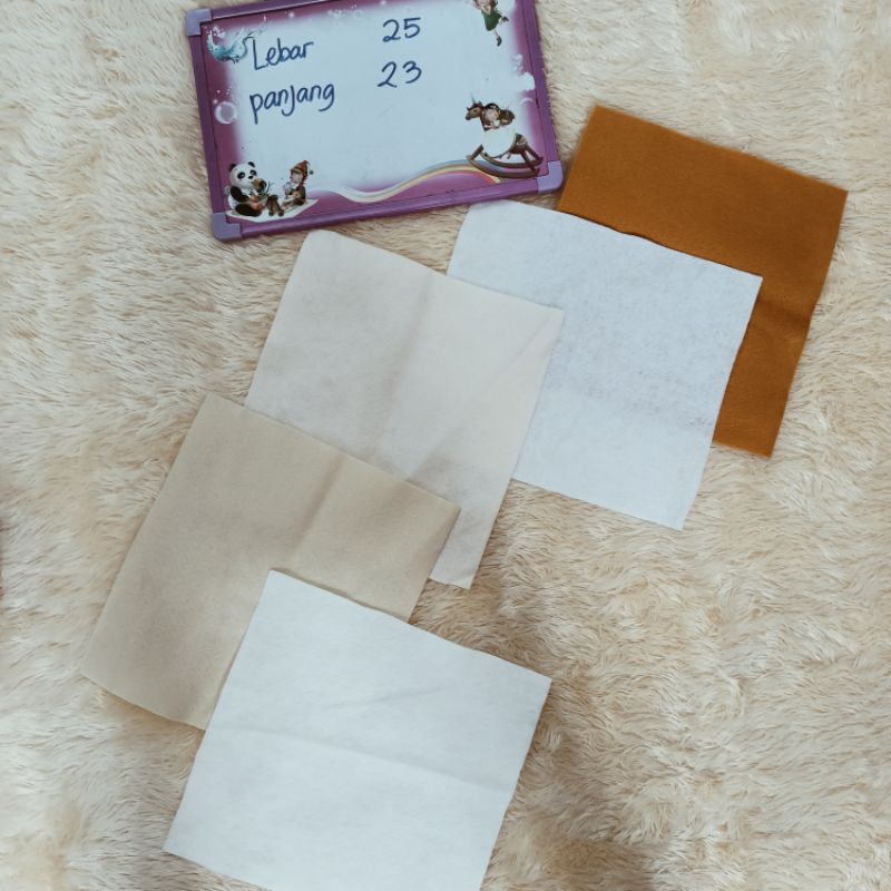 

kain flanel kain kerajinan tangan kain prakarya 5lembar