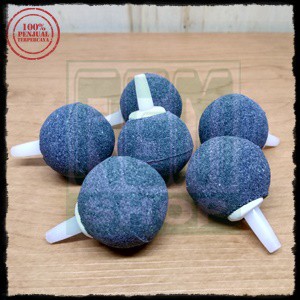 AIR STONE Aerator Aerasi Batu Gelembung Udara Aquarium bulat 3cm murah