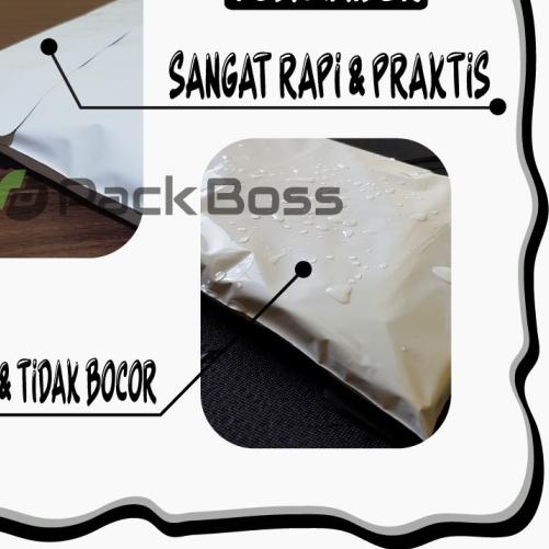 

➭ POLYMAILER PACKBOSS 38X52 ISI ±100 *KUALITAS BOSS * HARGA * - SILVER SEMI PRE ❊