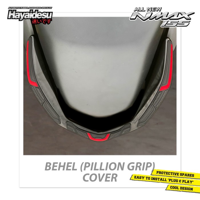 VR27 Hayaidesu All New Nmax 2020 Behel Pillion Grip Body Protector Variasi
