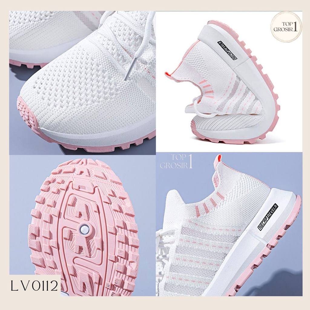 TOPGROSIR LV0112 Sepatu Wanita Sneakers Motif Revela Import