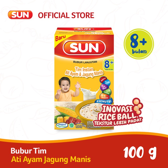 

Sun 8+ Bubur Tim Ayam Jagung Manis 100 g