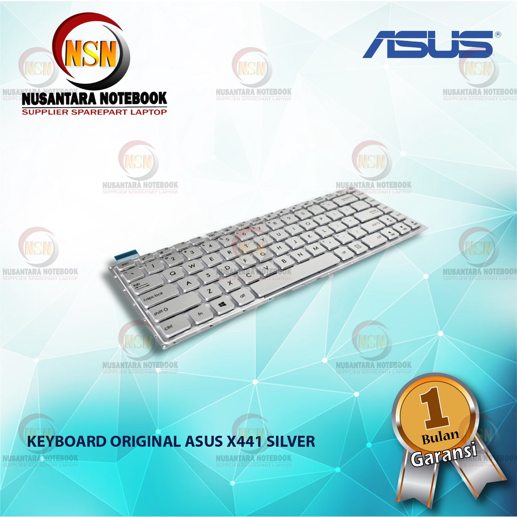 Keyboard Original ASUS x441 SERIES SILVER